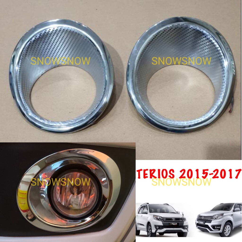 Foglamp New Rush 2015 2017 Ring Fog Lamp Cover Chrome