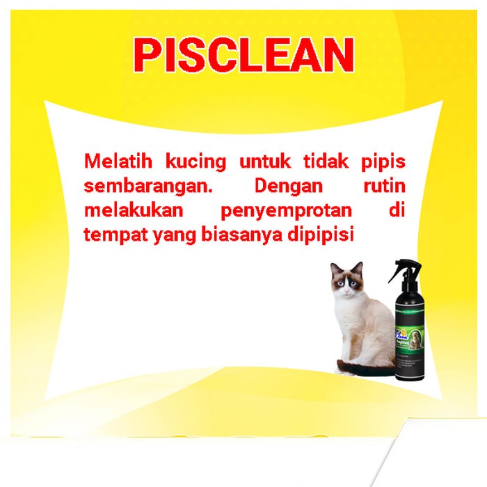 BERKUALITAS PISCLEAN penghilang bau urine hewan peliharaan