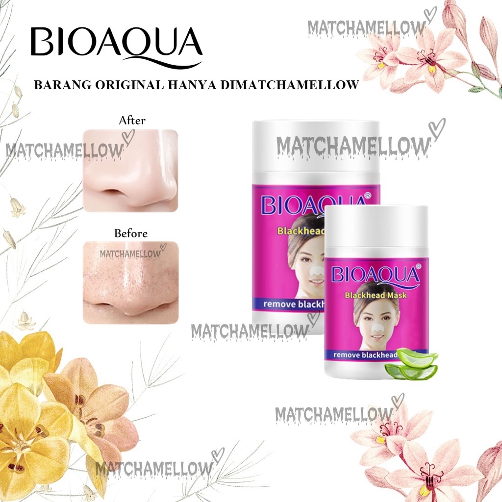 ❄️MATCHA❄️ BIOAQUA BLACKHEAD REMOVER MASK HUT MUN - BLACKHEAD MASK BPOM HUTMUN