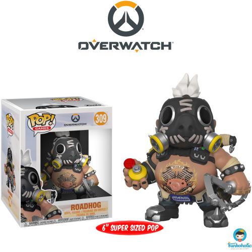 Funko Pop Games Overwatch - Roadhog 6" Super-Sized #309 Terlaris