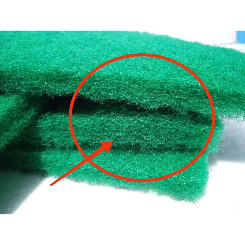 Green Coarse Wool Media filter Busa Kapas Hijau Penyaring Kotoran Aquarium ( HIGH QUALITY)