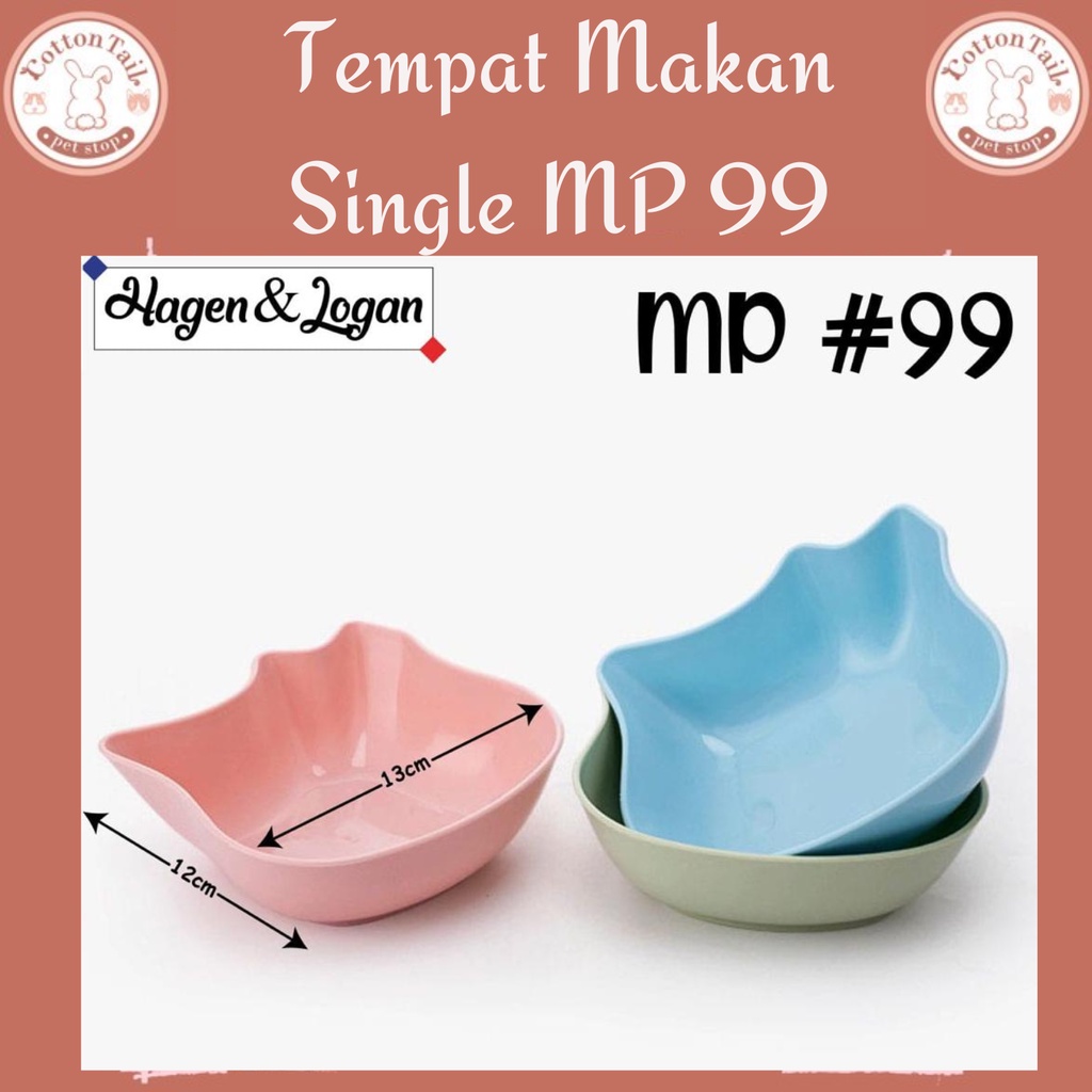 MP99 Mangkuk Tempat Makan Kucing - Single Cat Bowl