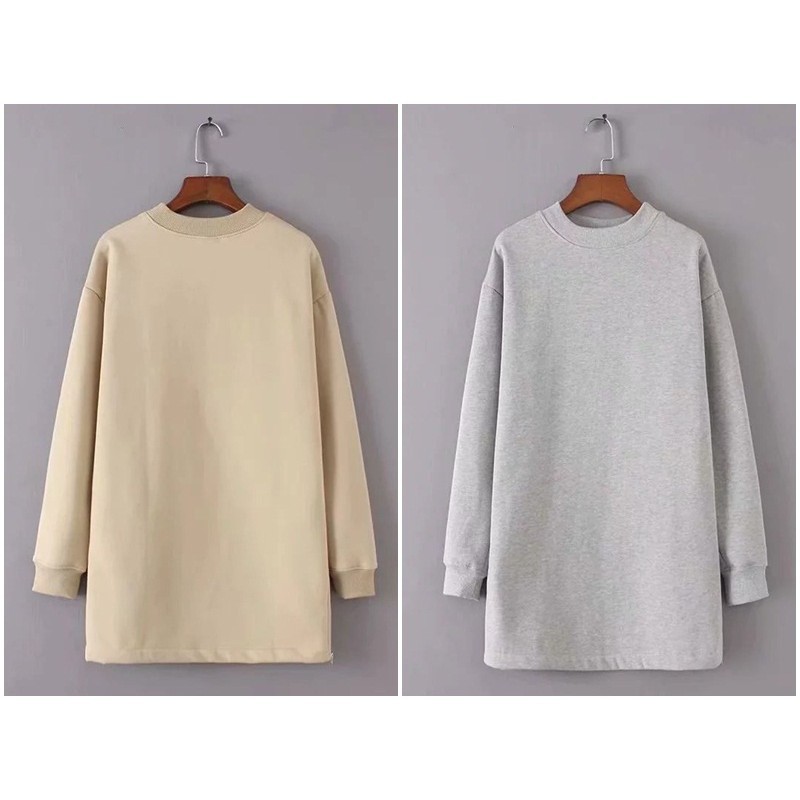 [baju wanita korea]  Long Sweater Wanita Korea Import