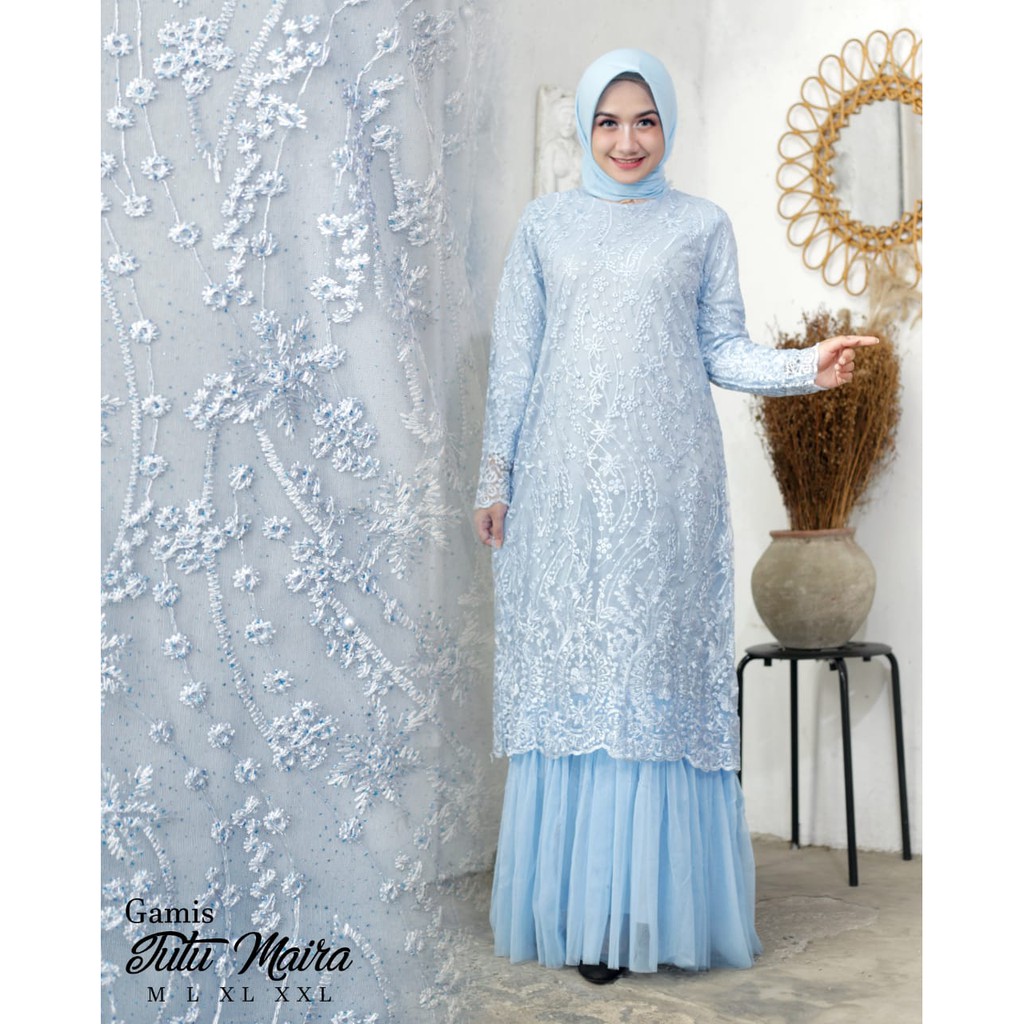 PROMO LONG GAMIS TULLE BORDIR TUTU / LONG GAMIS TULLE BORDIR PREMIUM