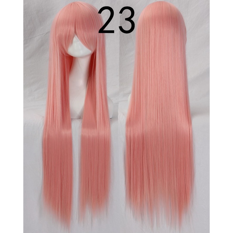 099 PASTEL ASH wig base 100 cm lurus wanita cosplay rambut palsu