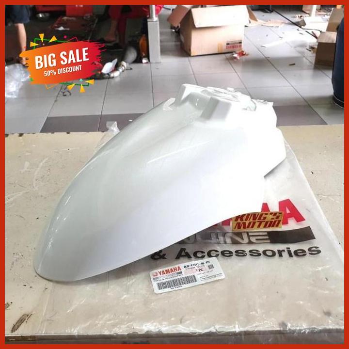 Rekomendasi!! Spakbor Depan Fino Fi, 125, Bluecore Ban Gede Tubeless Putih (Bj8-P5) Original Yamaha