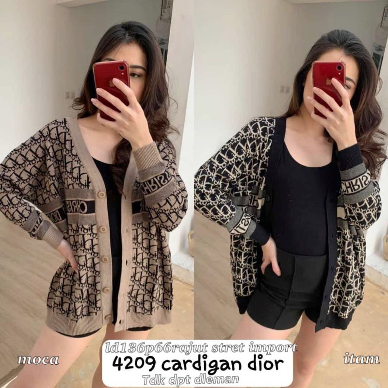 Cardigan Rajut Import Tebal 4209