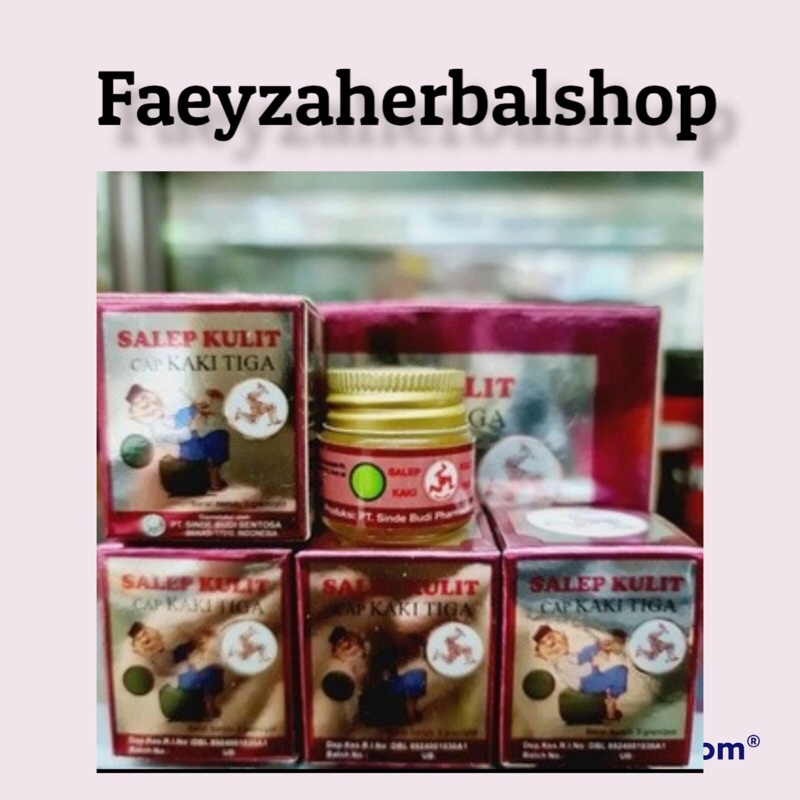 salep kulit cap kaki tiga