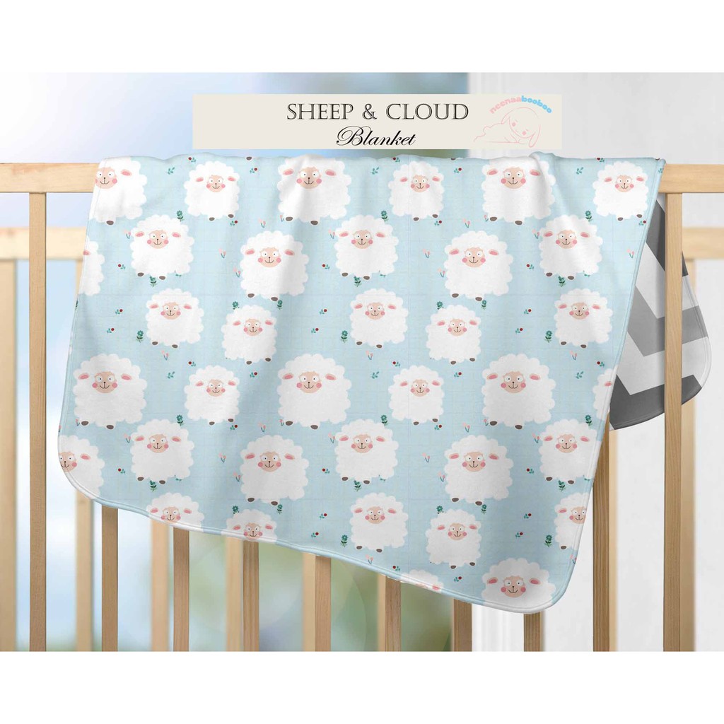 Neenaabooboo Blanket Sheep And Cloud Shopee Indonesia