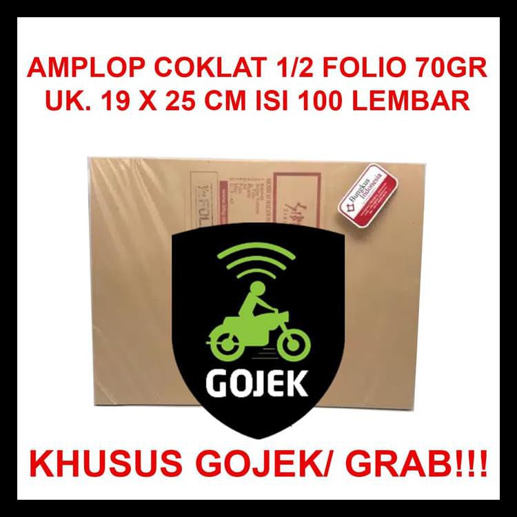 

Terlaris Amplop Coklat 1/2Folio (19X25Cm) Terjamin