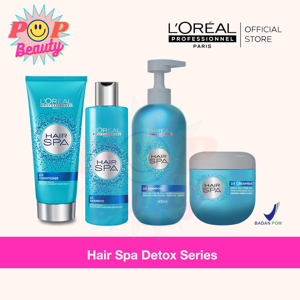 Jual Loreal Hair Spa DX Detox Shampoo / Conditioner / Creambath