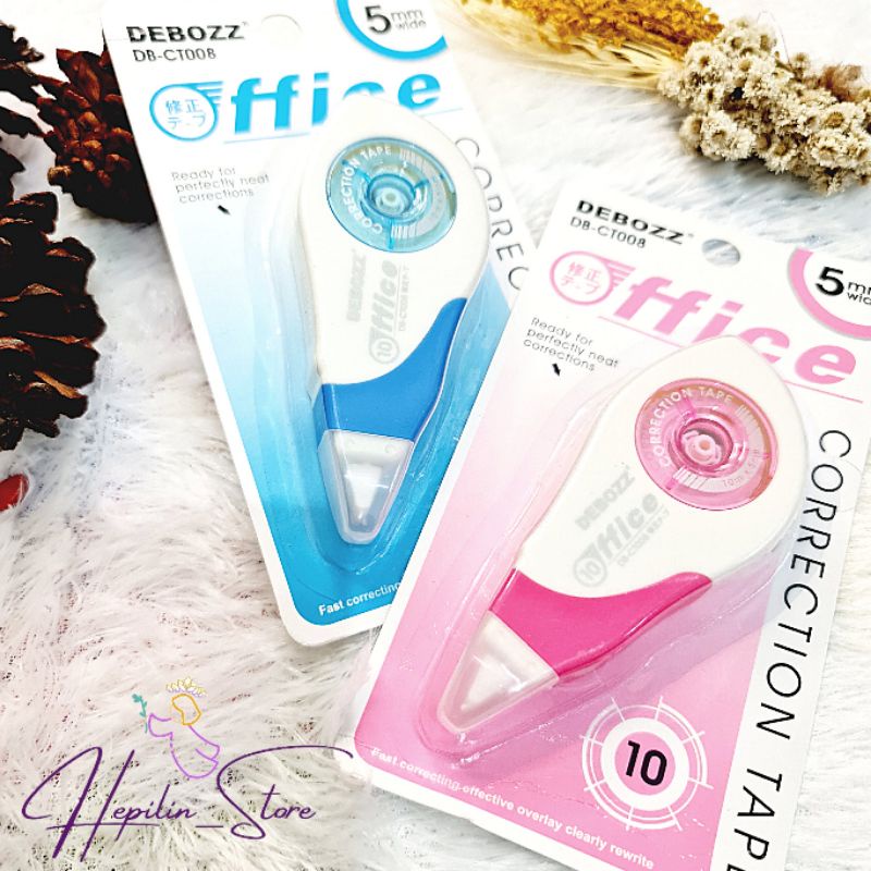 Tipe X Roll Debozz Office CT-008 / Tip Ex Kertas Debozz 10M / Correction Tape