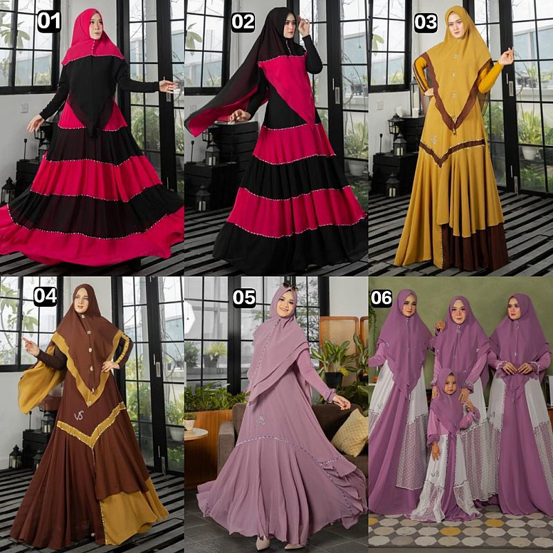 GLADIOLA SYARI PART 2 BY AZZAHRA / MEISYA KIDS BY VIENDRA (PO 26 JANUARI)
