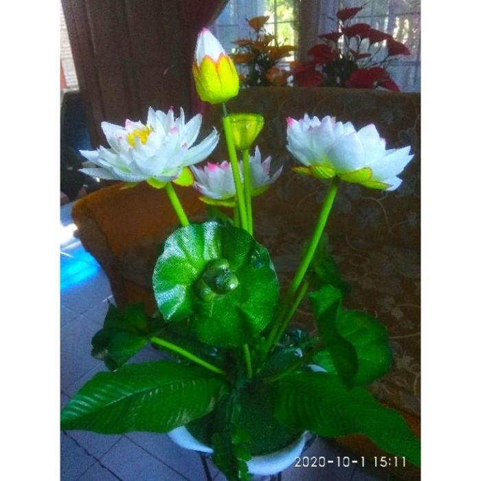 teratai bunga plastik jumbo bunga artificial bunga teratai bunga murah Best Seller