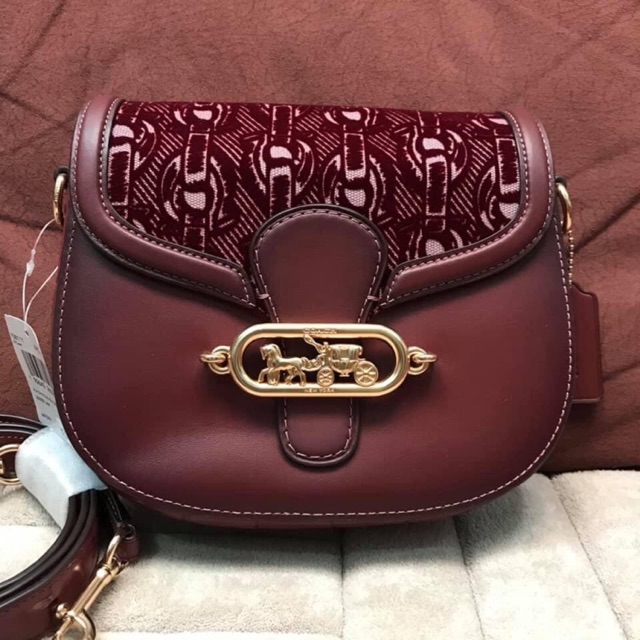 Coach Elle saddle bag with signature chain crossbody
