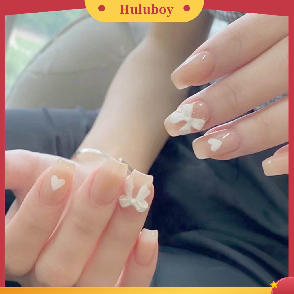 Huluboy Huluboy♡ 30pcs Pita Kupu-Kupu 3D Tahan Lama Mudah Dilepas Untuk Dekorasi Nail Art