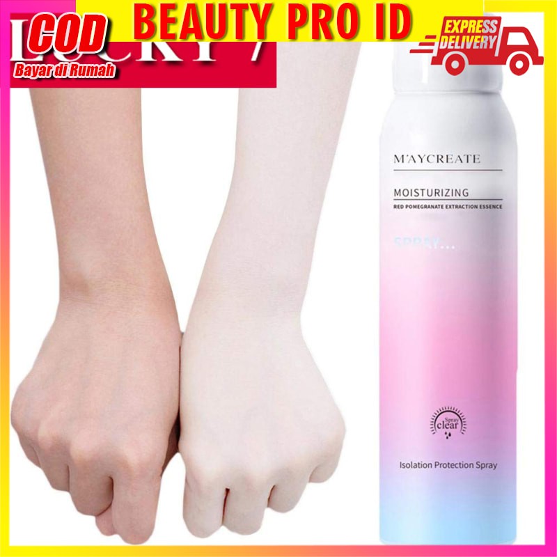 [COD/BAYAR DI TEMPAT] Spray Pemutih Kulit Korea - Maycreate Moizturizing Whitening Body Spray -