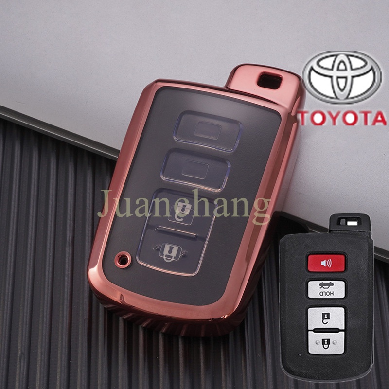 Casing Kunci Mobil Bahan TPU Untuk Toyota Camry Corolla RAV4 Highlander Avalon 2015-2017