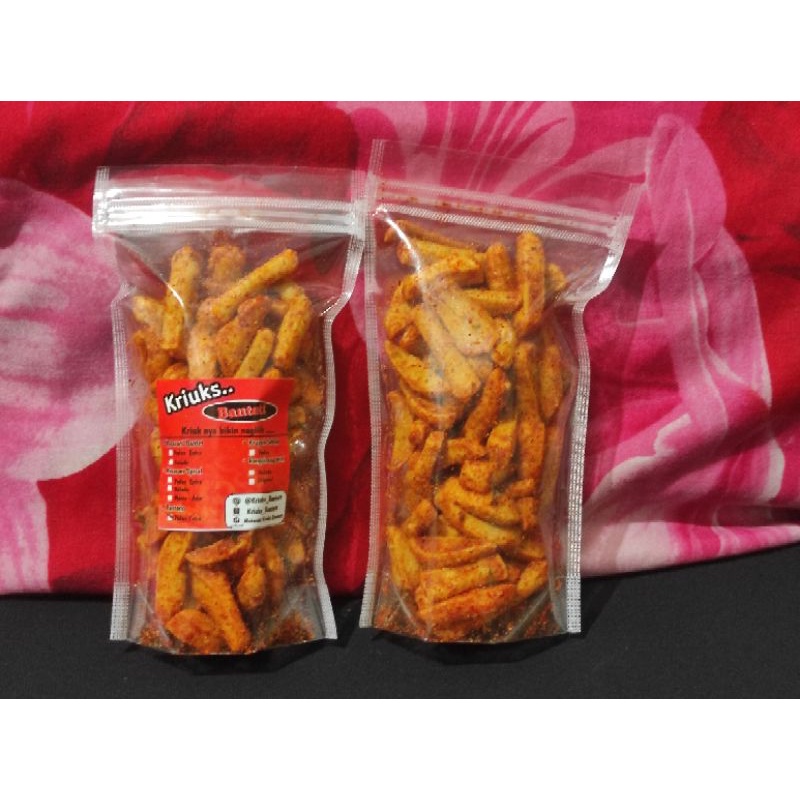 

Basreng Pedas Extra 100gr ( Kriuks_Bantett )