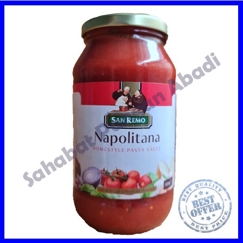 

San Remo Saus Saos Pasta Sauce Napolitana 500Gr