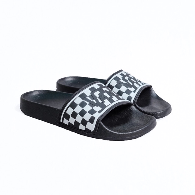 vans checkerboard slip on sandals