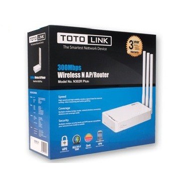 TOTOLINK N302R PLUS 300 MBPS WIRELLES N BROADBAND ROUTER