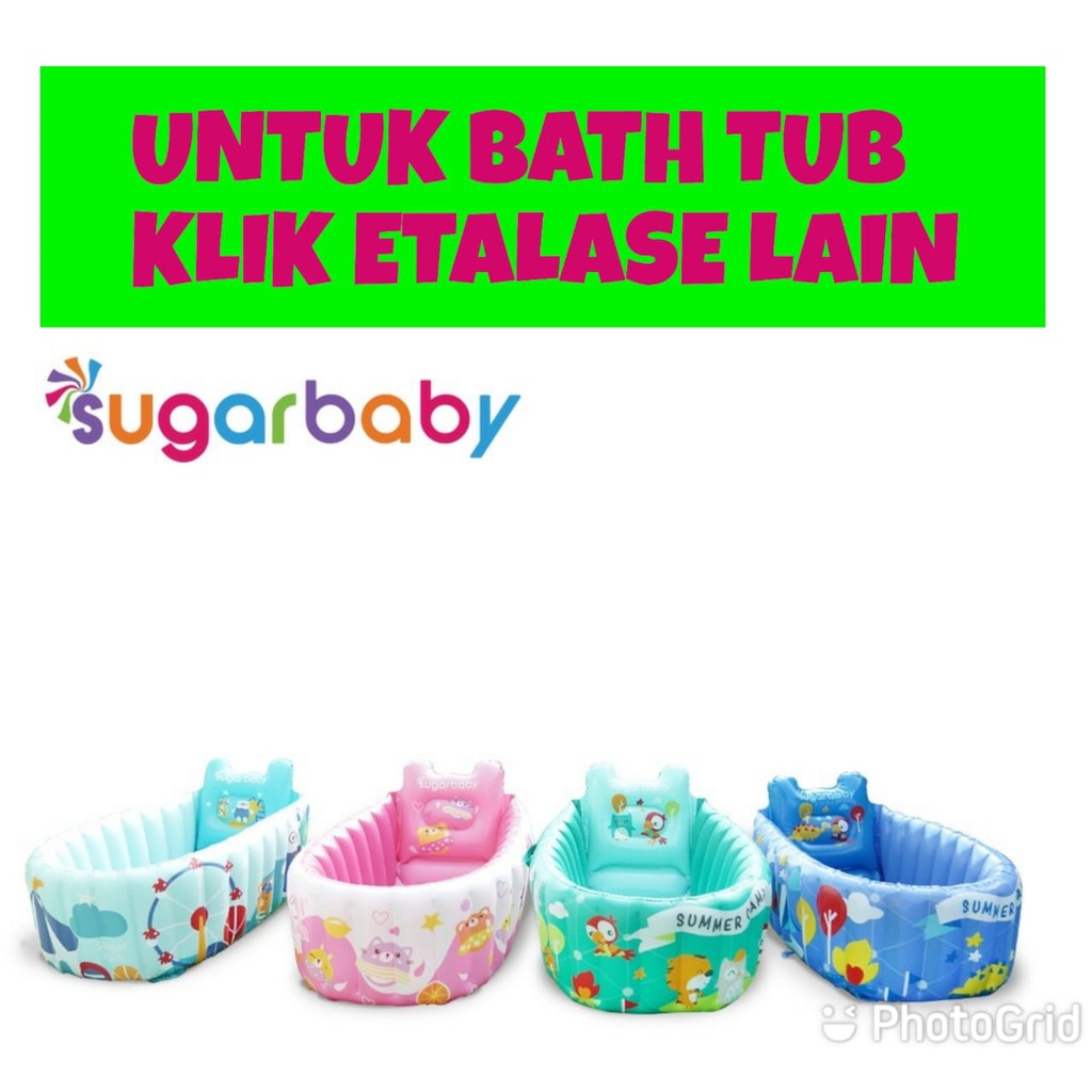 BABY BATHER SUGARBABY ALAT MANDI BAYI BABY BATHER BAYI BAK MANDI BAYI TEMPAT MANDI BAYI Bak mandi bathup sugar baby / Sugarbaby 2in1 Inflatable Baby Bath Tub Bak Mandi bayi SUGAR BABY BABY BATHER TEMPAT MANDI BAYI ALAT JEMUR BAK MANDI Bayi  Deluxe bak