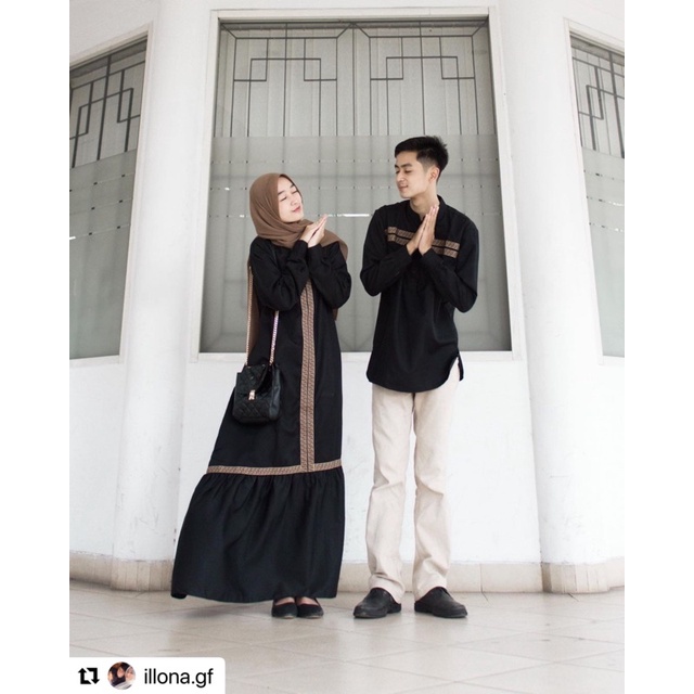 COUPLE GAMIS FF HITAM KEISHAN.ID