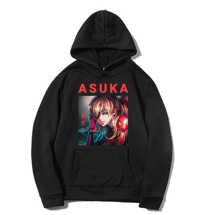 ANIME HOODIE UNISEX ASUKA FLEECE TEBAL HALUS PREMIUM TERBARU,