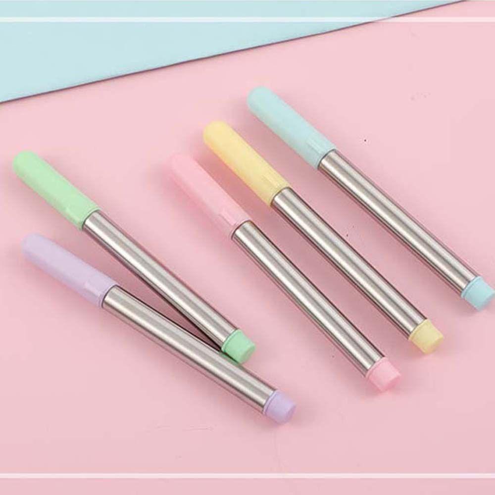 Pensil Eternal Retractable Bahan Metal Tanpa Tinta Untuk Stationery Anak Sekolah / Kantor