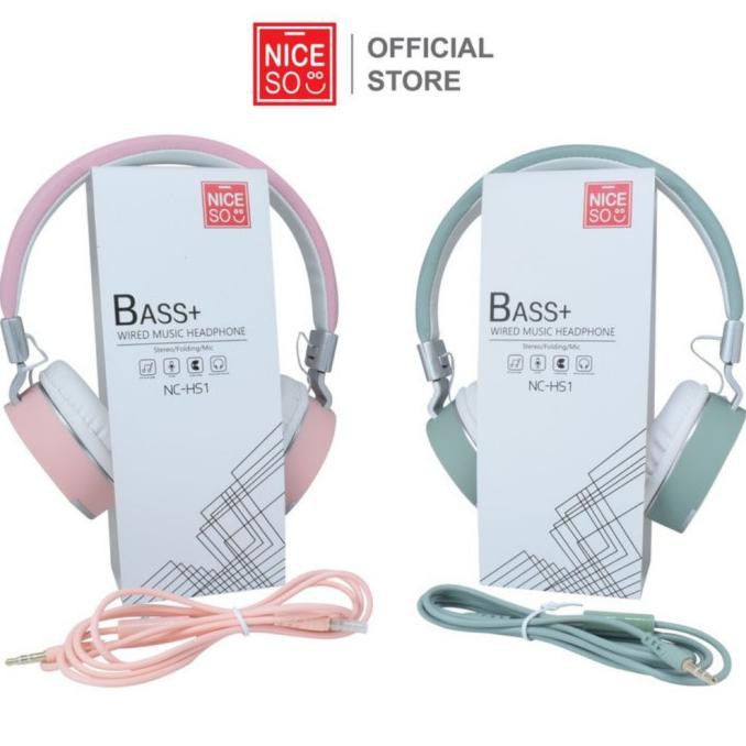 Headphone/Headset NICESO NC-HS1 Original - Green, Pink -terlaris