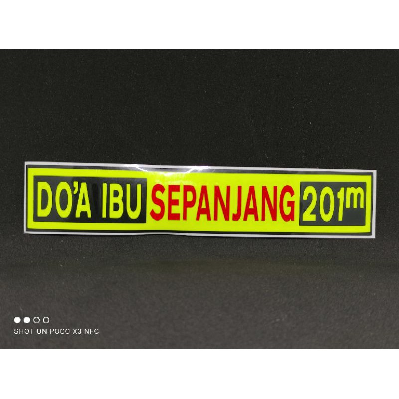 stiker cutting doa ibu sepanjang 201m (A2)