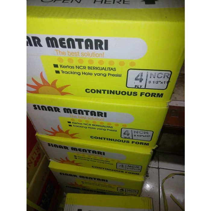 

Continuous Form Sinar Mentari 9.5 X 11- 4 Ply