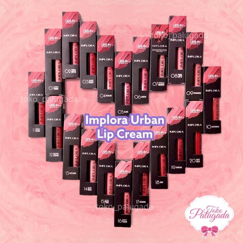 [BISA COD] Implora Urban Lip Cream Matte - Lip Cream Implora - Lip Matte Implora