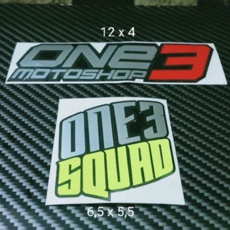 STICKER ONE3 MOTOSHOP DAN SQUARD