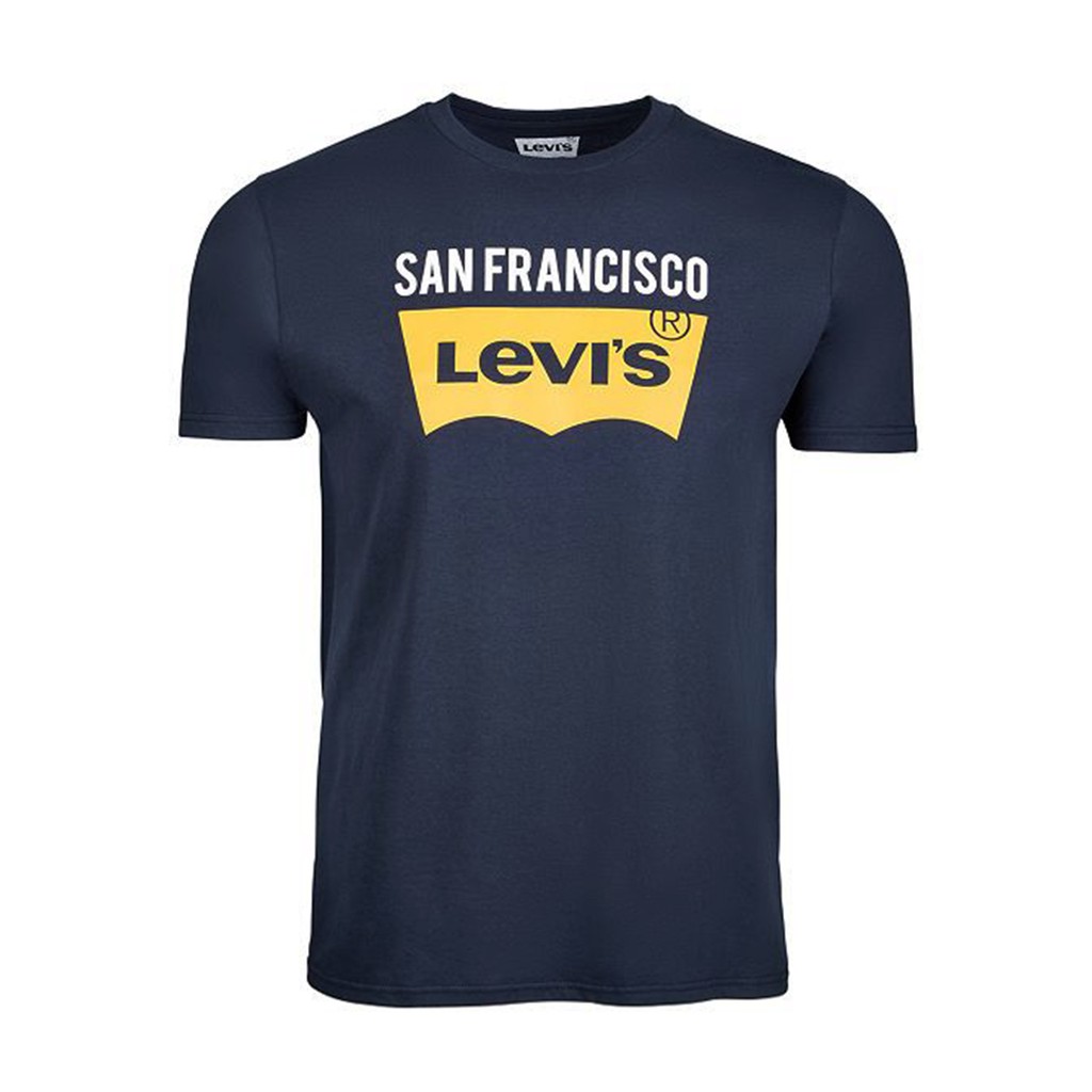 Kaos Levi's | Kaos Pria | Batwing San Francisco Navy | KLPBWSFNV - 1