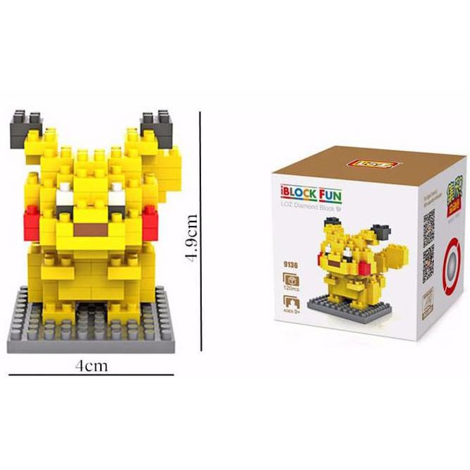 Loz Lego Nano Block Pokemon Pikachu 9136