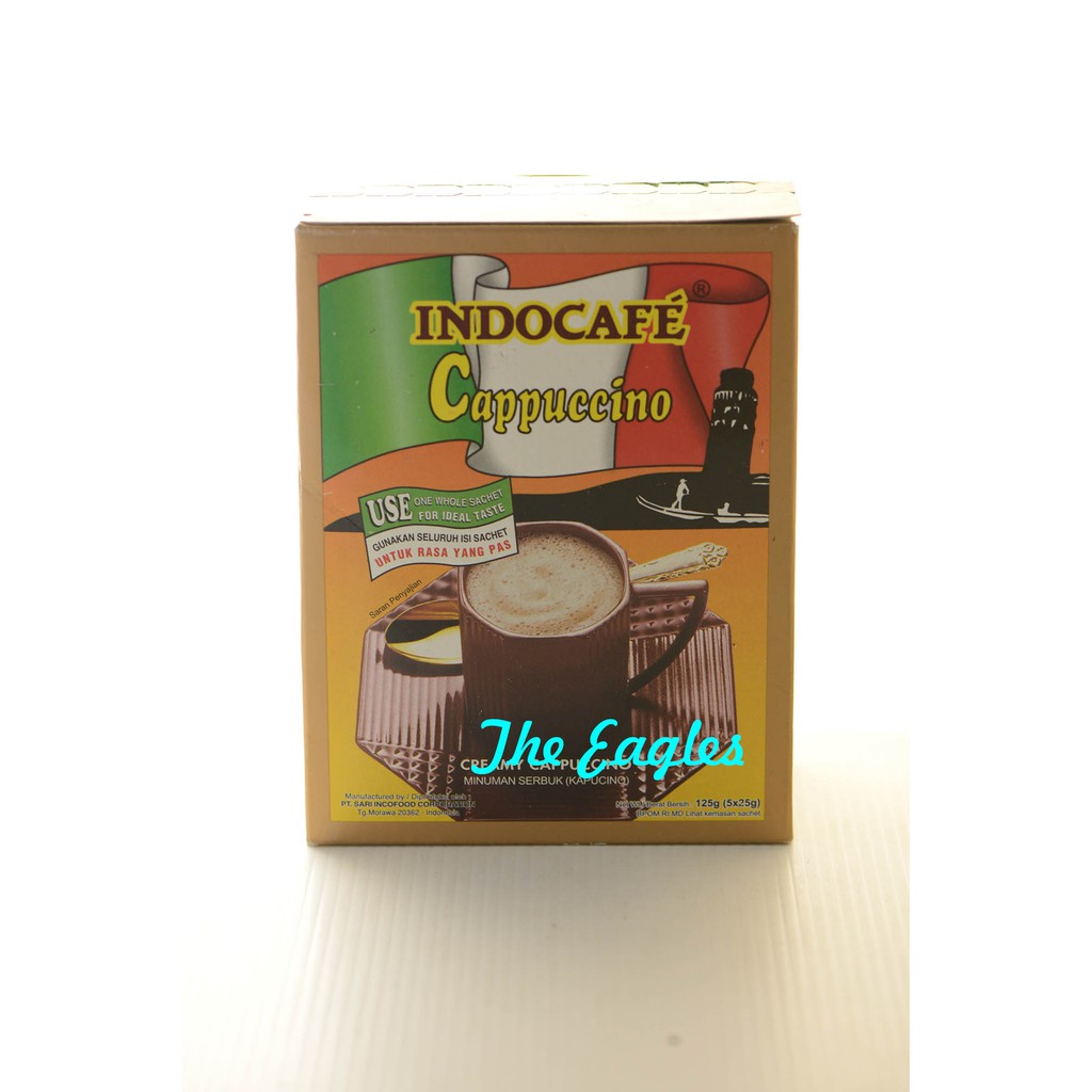 

Minuman cepat saji INDOCAFE Cappuccino capucino cappucino125gr serbuk kapucino penuh sensasi