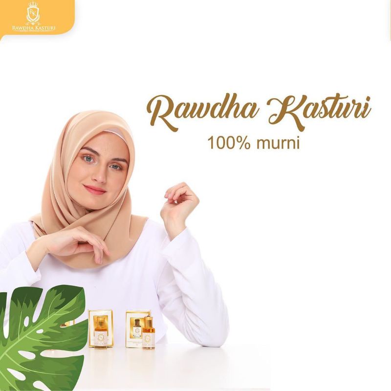 Minyak kasturi Kijang Asli parfum kasturi murni non alkohol Rawdha kasturi original 12 ml