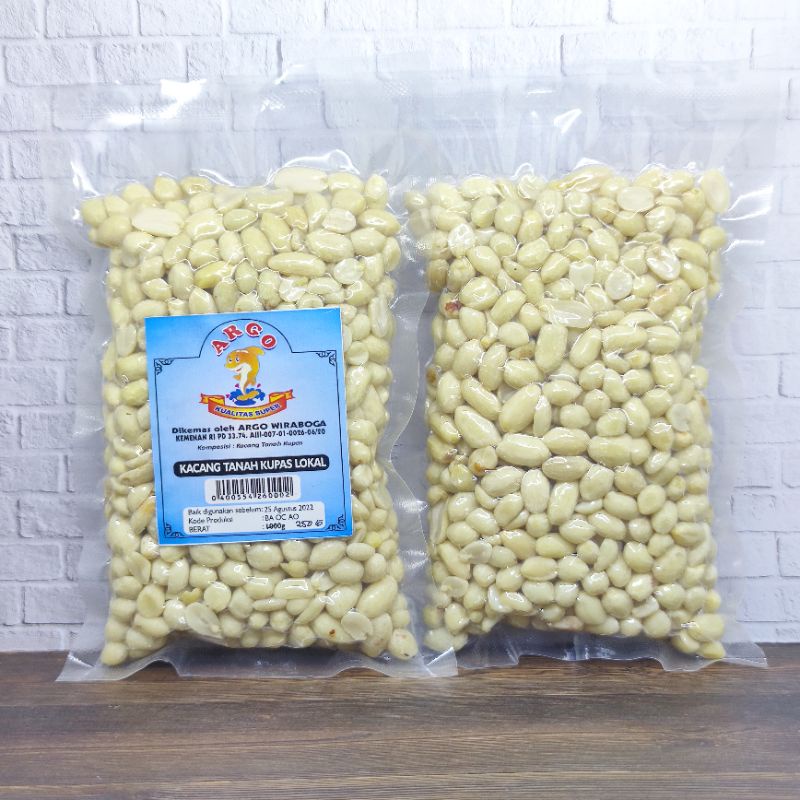 

Kacang Tanah Kupas Vacuum Argo 250gr