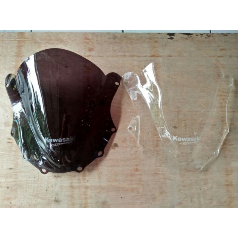 Visor Whinsield mika depan Bening & Hitam transparan Kawasaki Ninja RR Old Lama RR New Jenong Barong