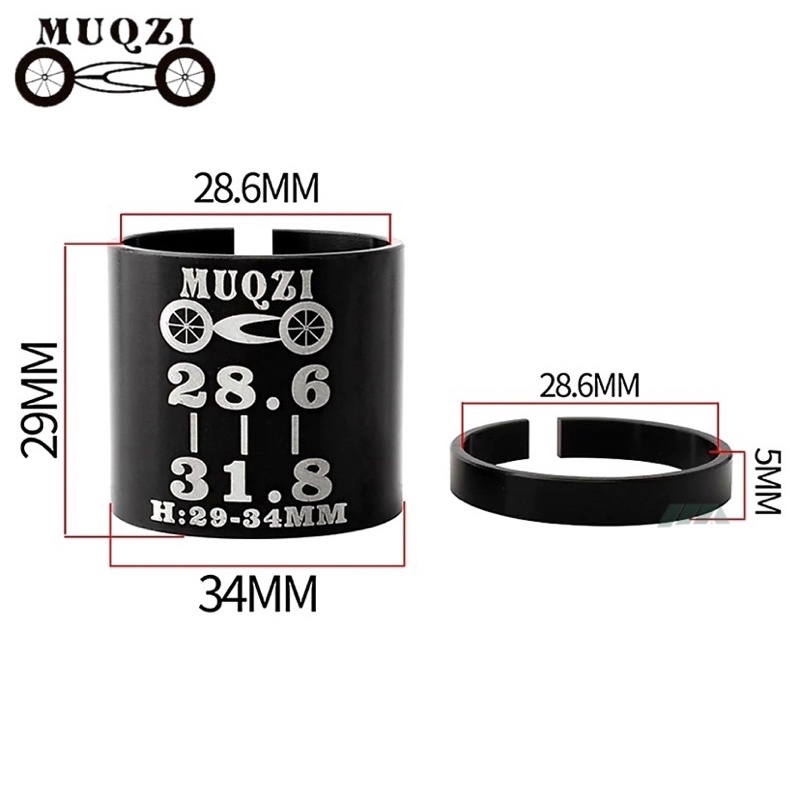 Adaptor Stem Cover Pelindung Seatpost MUQZI 28,6 to 31,8 mm