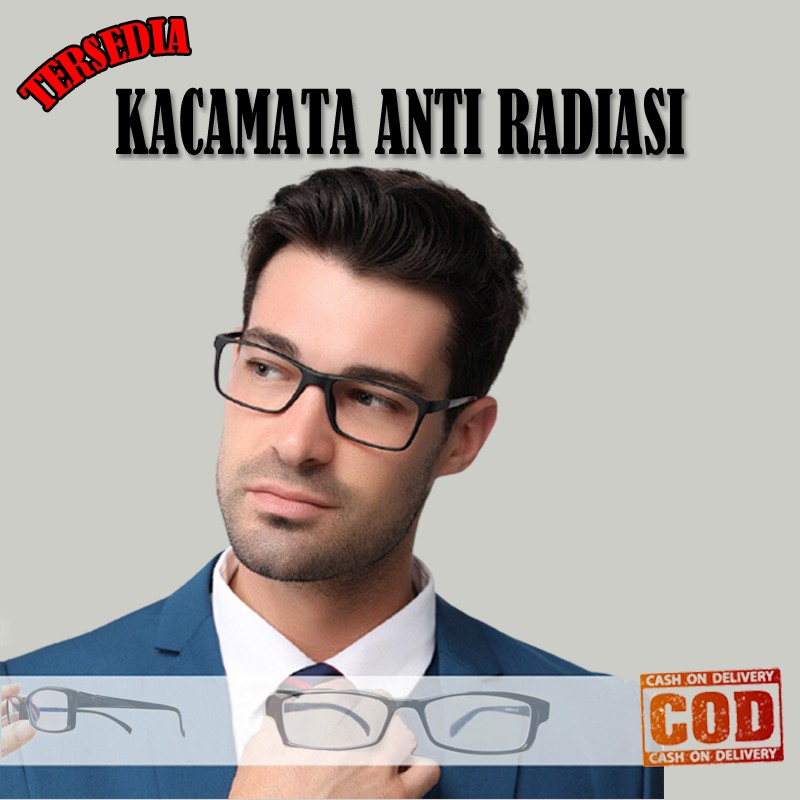 COD Kacamata Antiradiasi Pria Wanita Kaca mata Fashion Korean Style Kaca Mata Reading Glasses Square