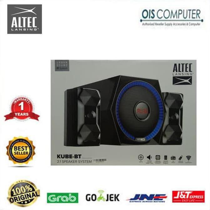 Altec Lansing KUBE-BT 2.1 Wireless Bluetooth Speaker System 3011 Kube - Black