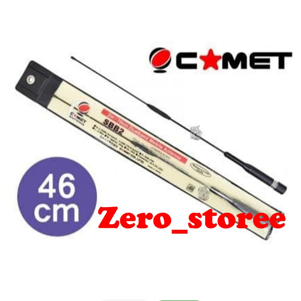 Comet SBB2 Antena Mobil Dual Band 3.8dB 46cm Radio Rig SBB-2 Sbb 2