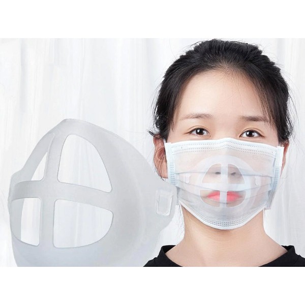 Penyangga Masker 3D Mask Bracket Sirkulasi Udara Anti Pengap Penyangga Masker Silikon