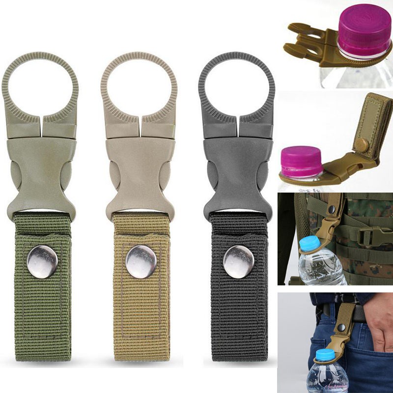 [Promo Terbaru]Gantungan Pengait Botol Air Minum Bottle Hook Buckle Bag Holder Clip Hanging Serbagun