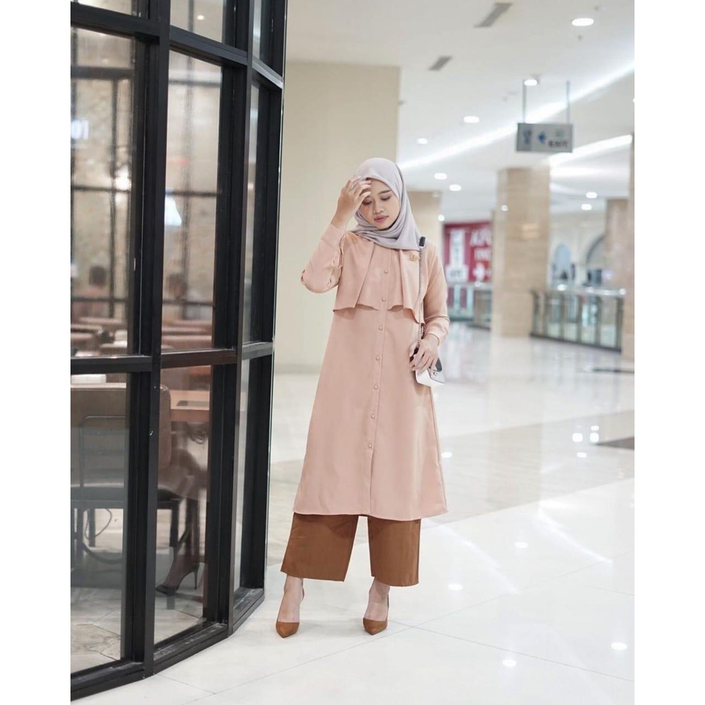 BIG SALE!! DINI TUNIK / TUNIK WOLVIS PREMIUM TERMURAH WANITA HITS SELEBGRAM ATASAN CASUAL FORMAL