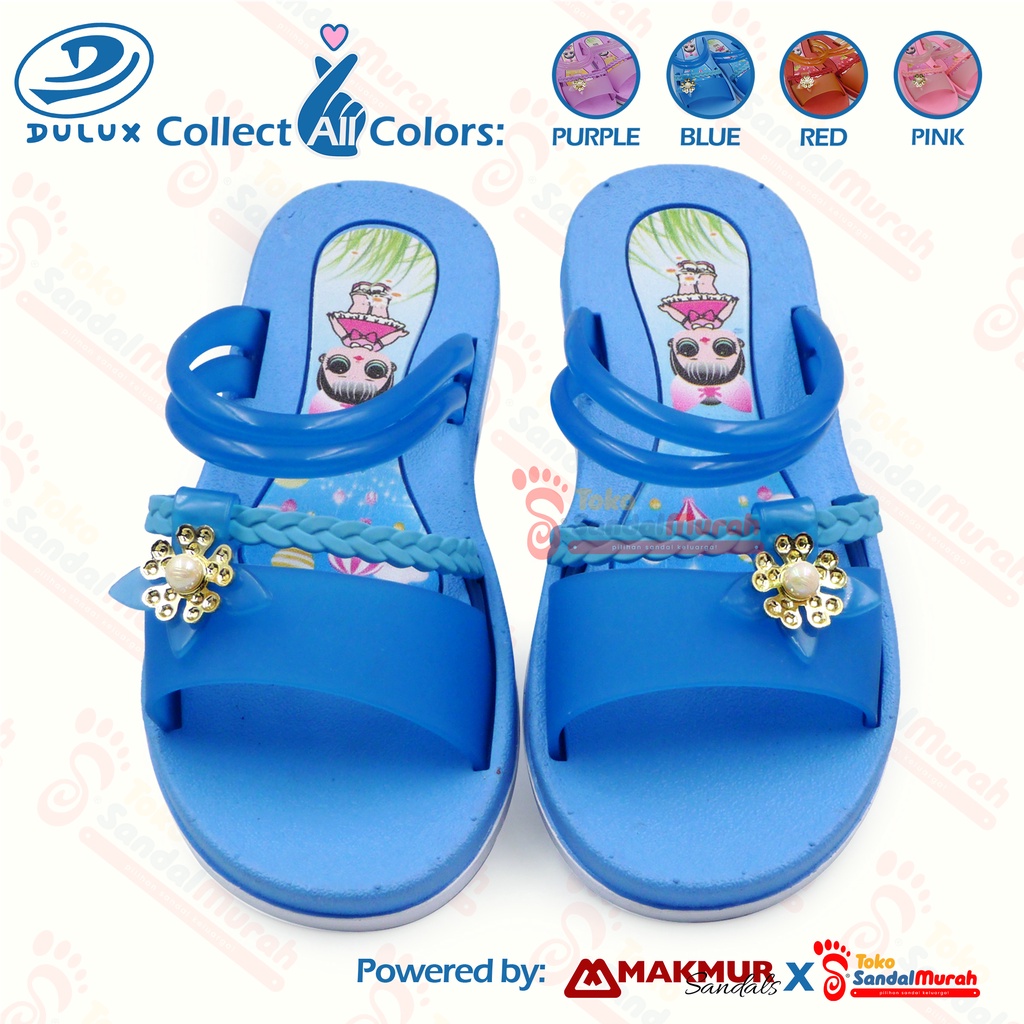 Toko Sandal Murah - Sandal Slop Perempuan Kekinian sandal karet / Elastis / Empuk  ( TK Sandal Murah LDS 02 CQ 062 )