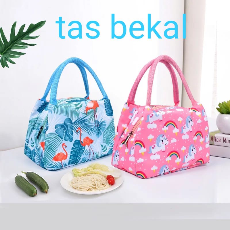 Tas Bekal Anak Motif Karakter Tas Piknik Anti Air Cooler Lunch Bag Perlengkapan Bekal Anak Goodiebag